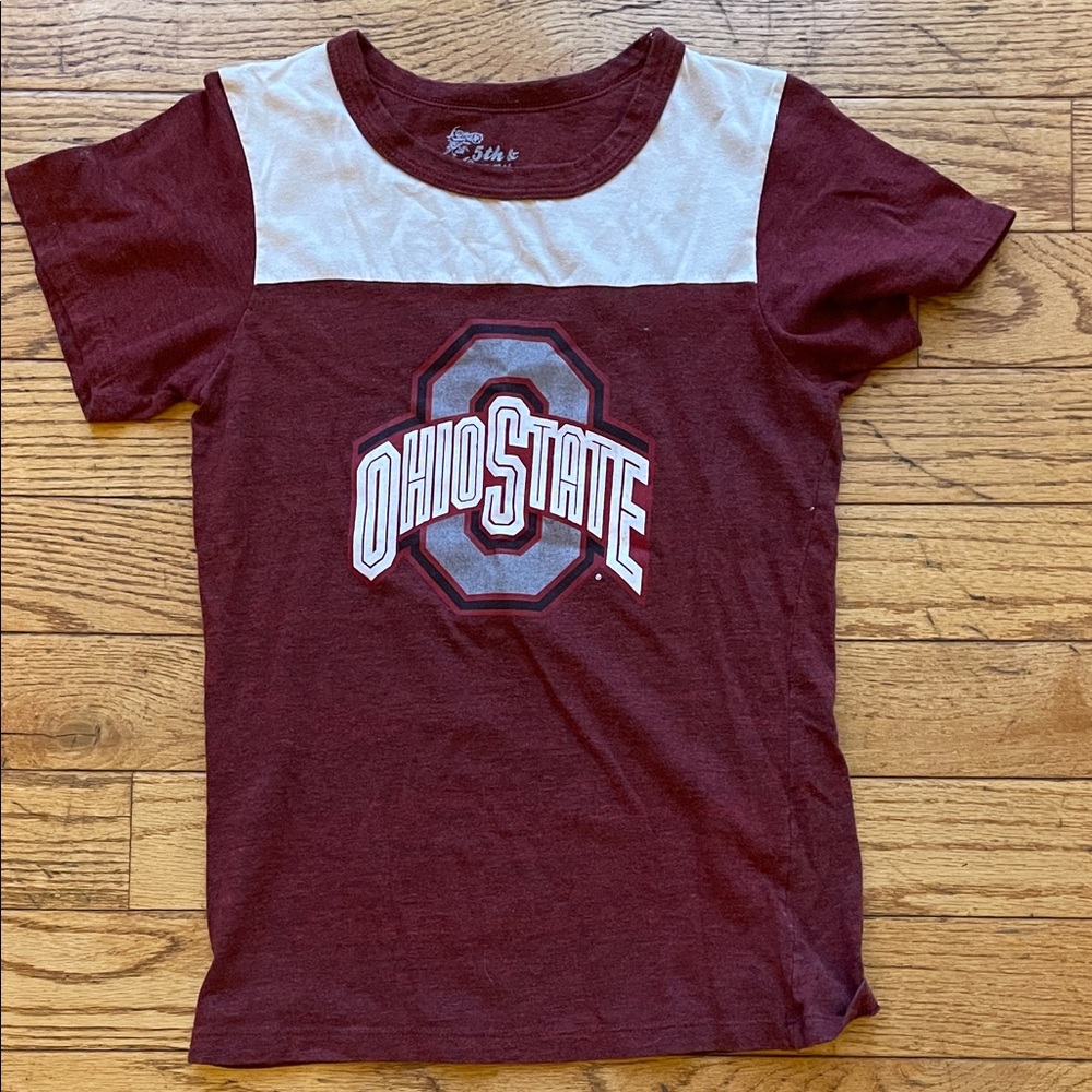 Colosseum Kids Maroon and White Tee